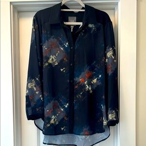 Lysse Abstract Blouse Sz L